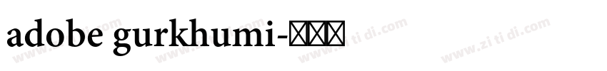 adobe gurkhumi字体转换